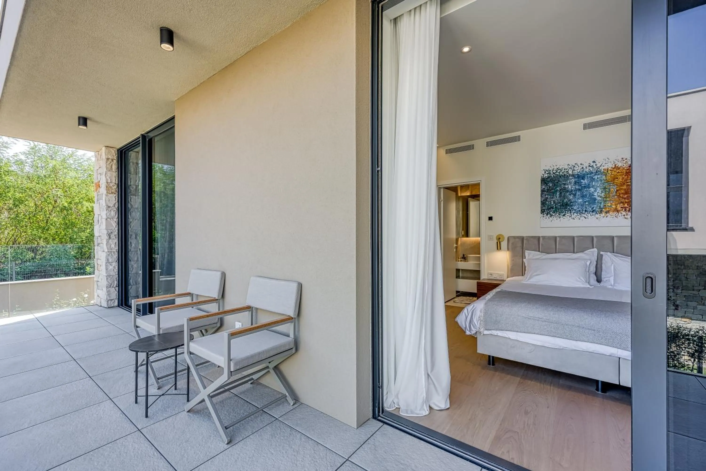 Patio, Bed in Petram Resort & Residences