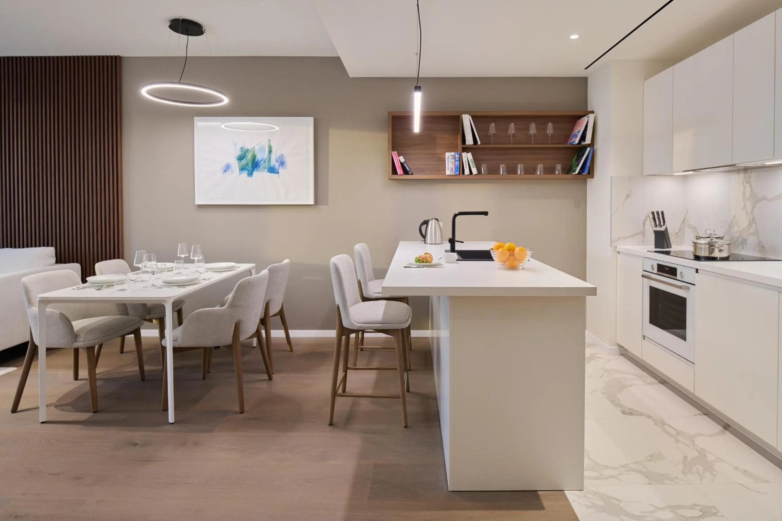 Kitchen or kitchenette in Petram Resort & Residences