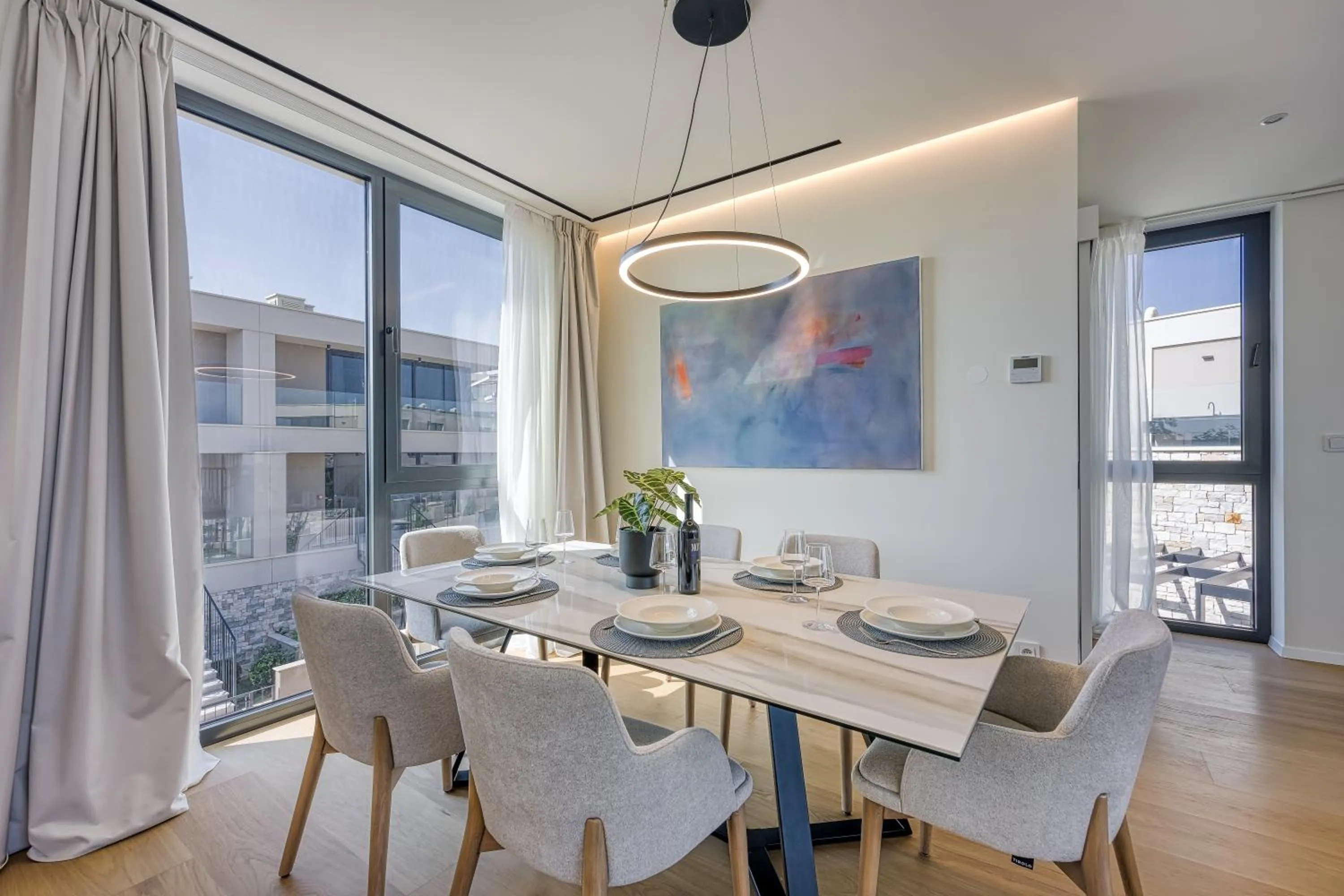 Seating area in Petram Resort & Residences