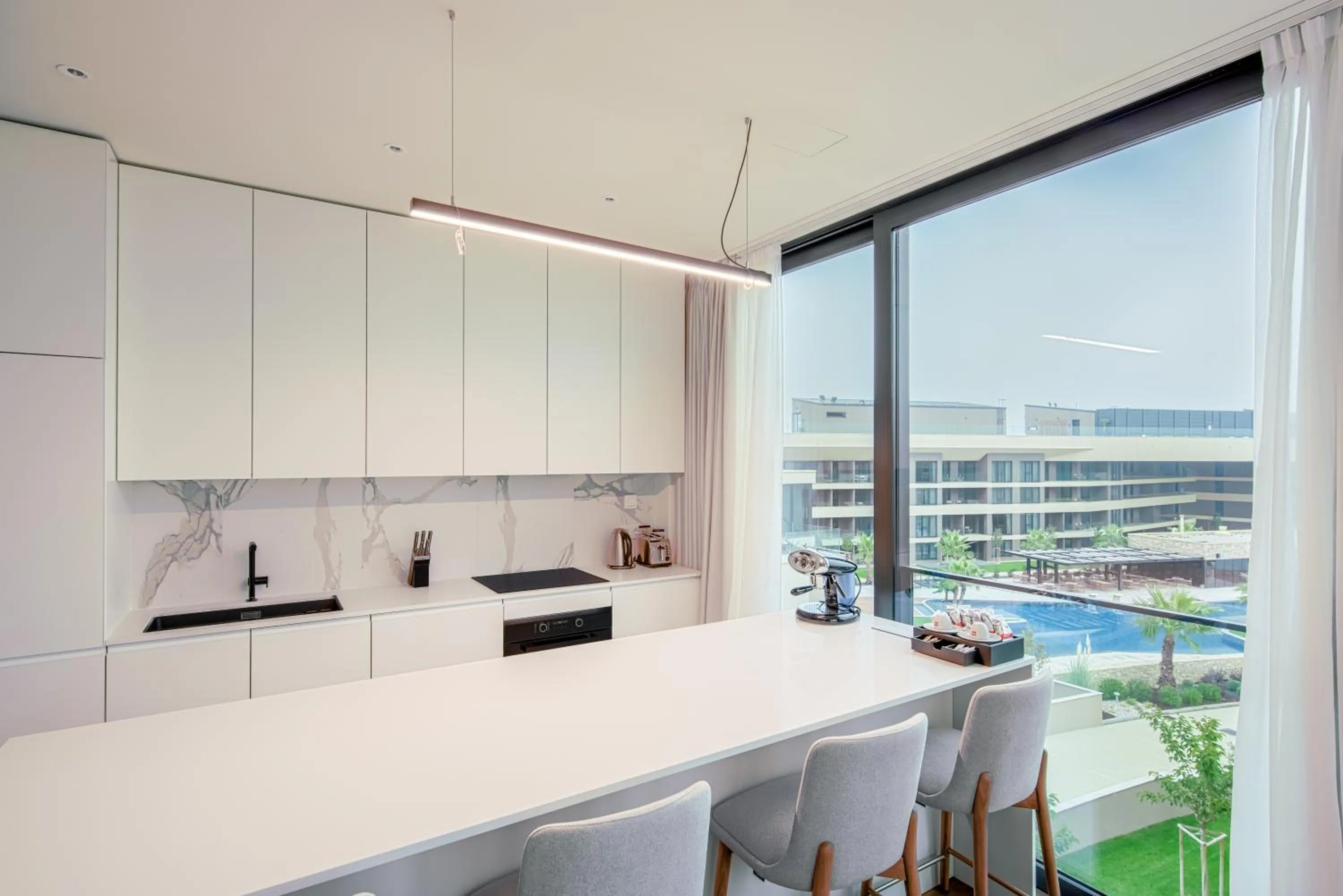 Kitchen or kitchenette in Petram Resort & Residences