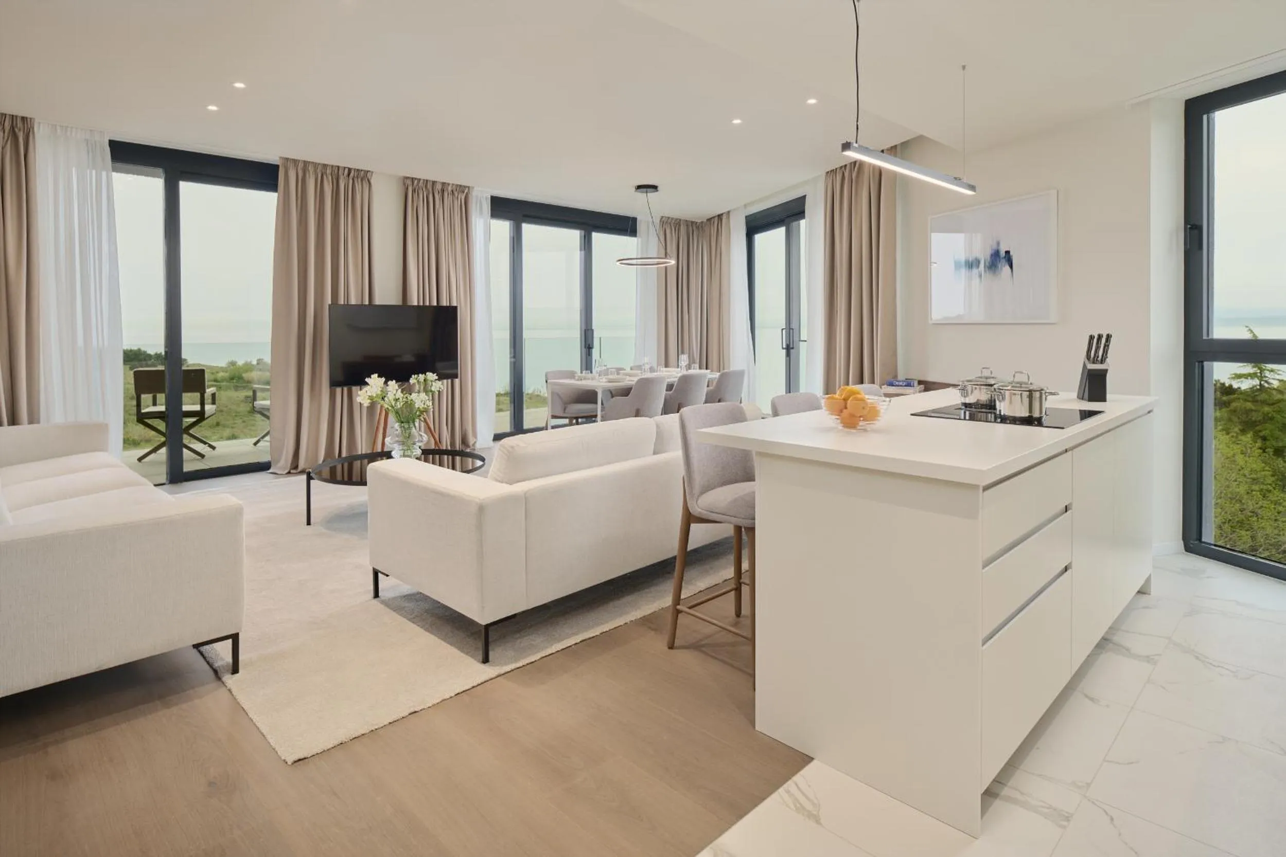 Kitchen or kitchenette in Petram Resort & Residences