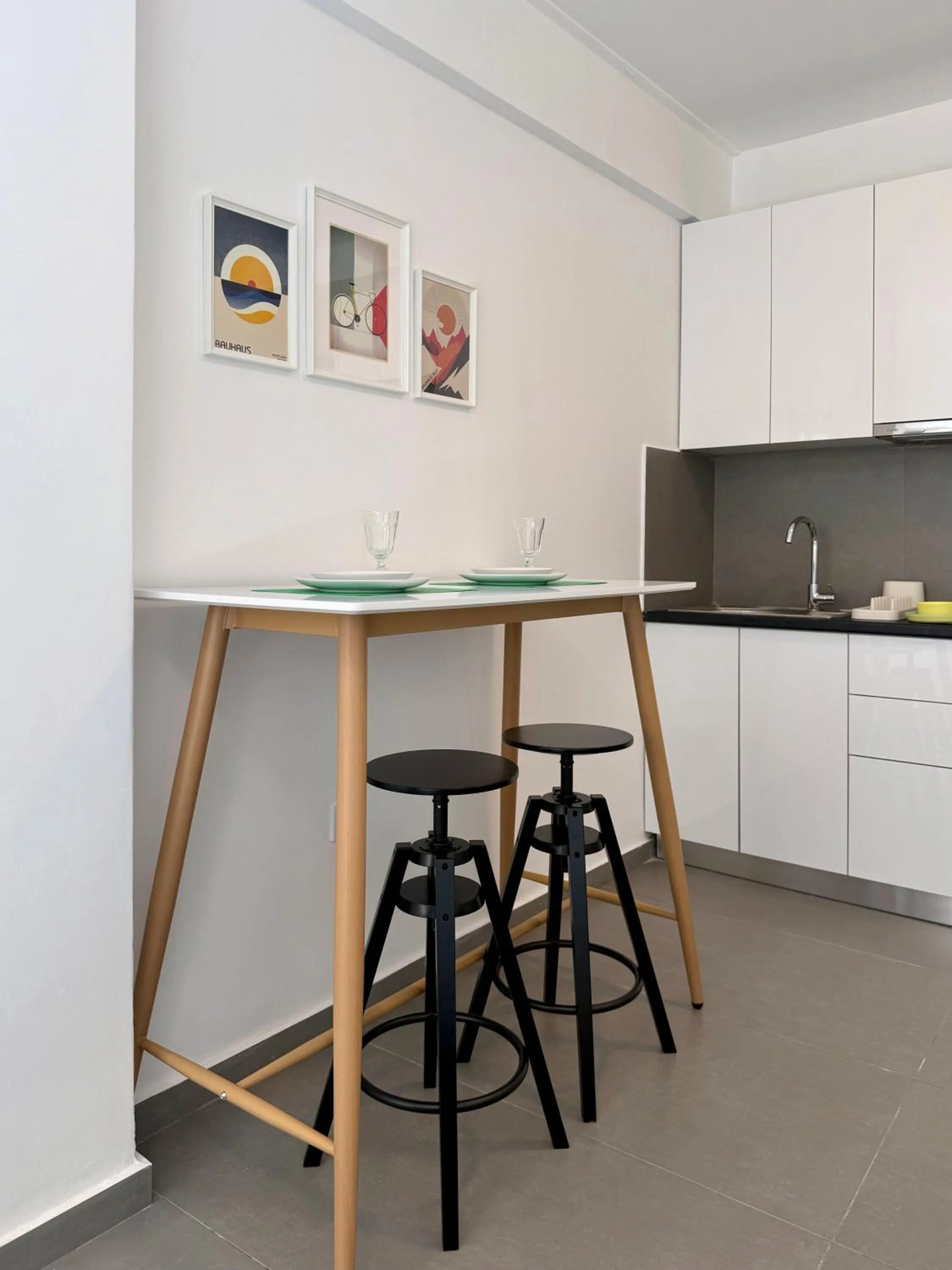 Kitchen or kitchenette in Synathens II - Apartments & Studios