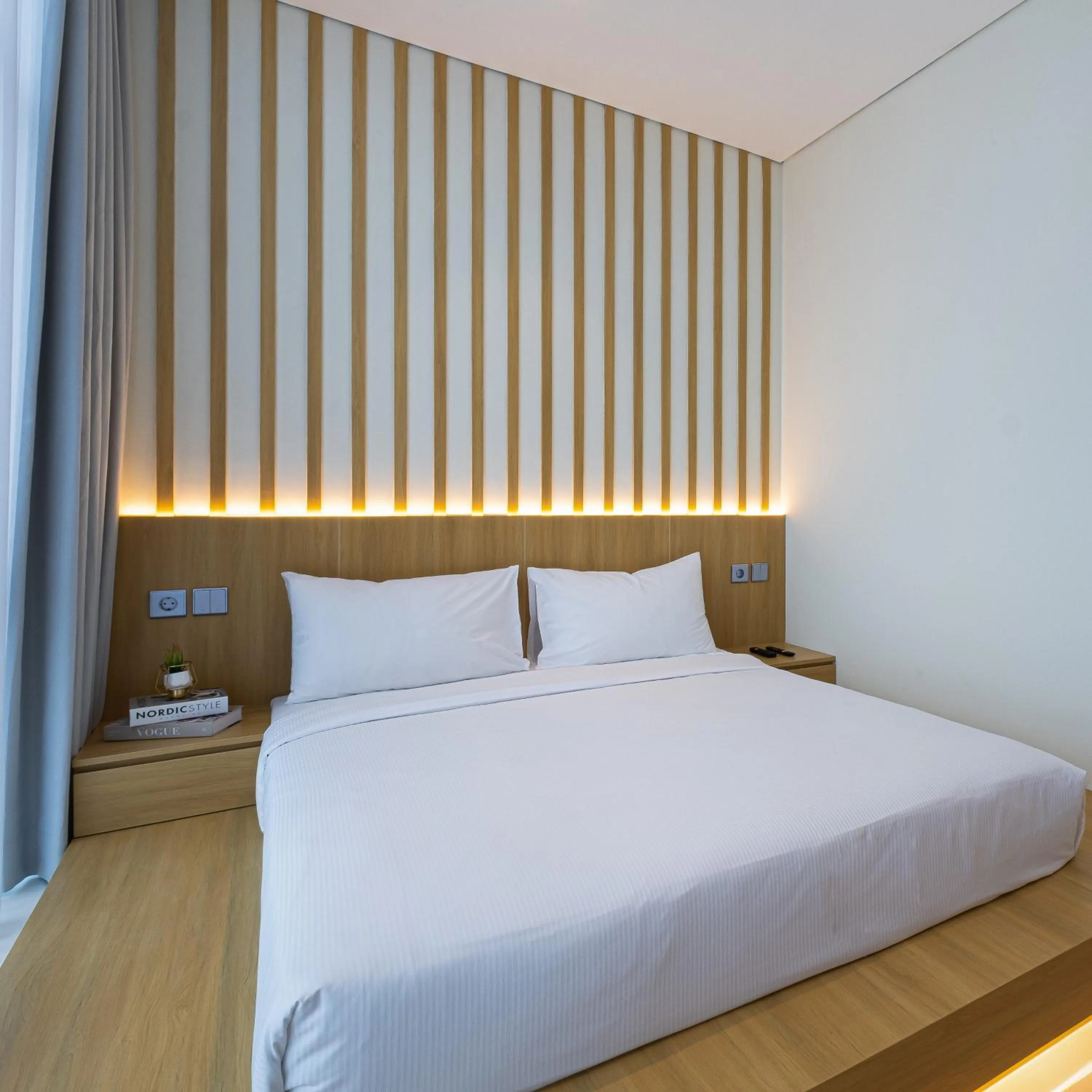 Bed in The Risman Hotel At Jakarta Airport CBC