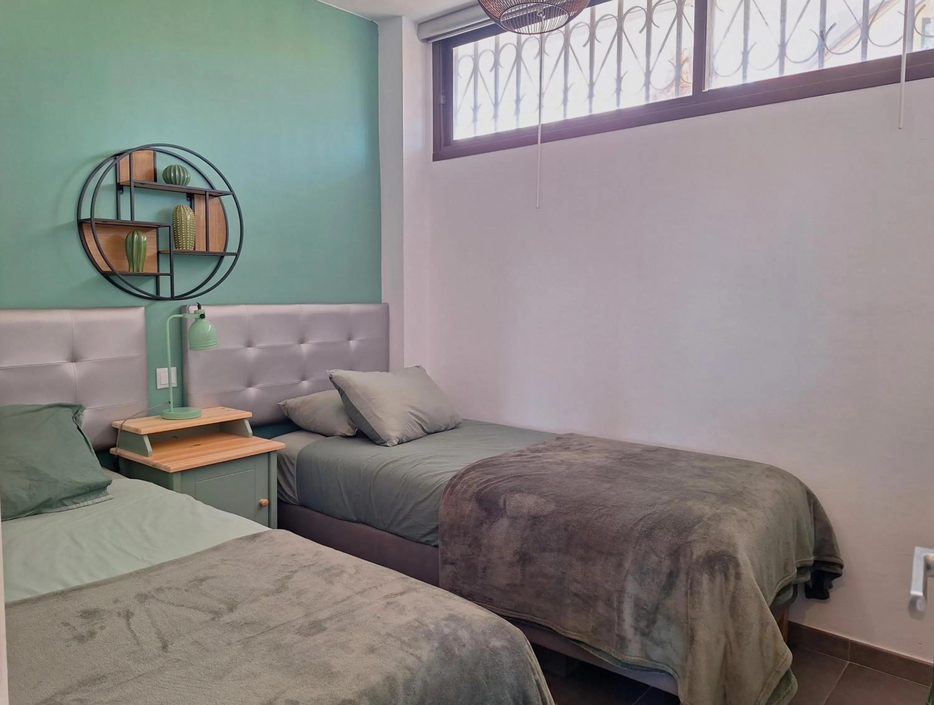 Bed in Stylish 2-Bedroom Apartment Yumbo