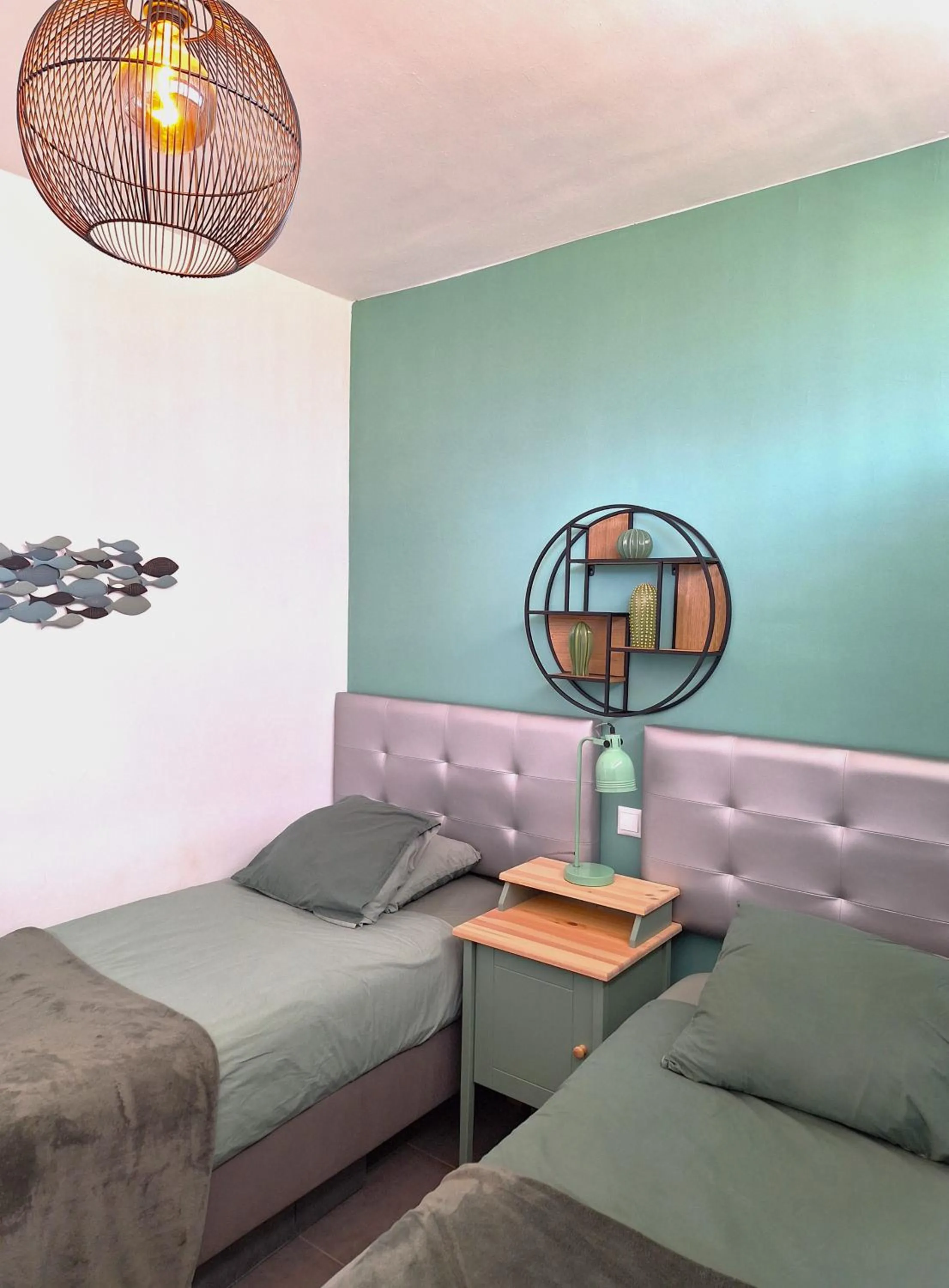 Bed in Stylish 2-Bedroom Apartment Yumbo