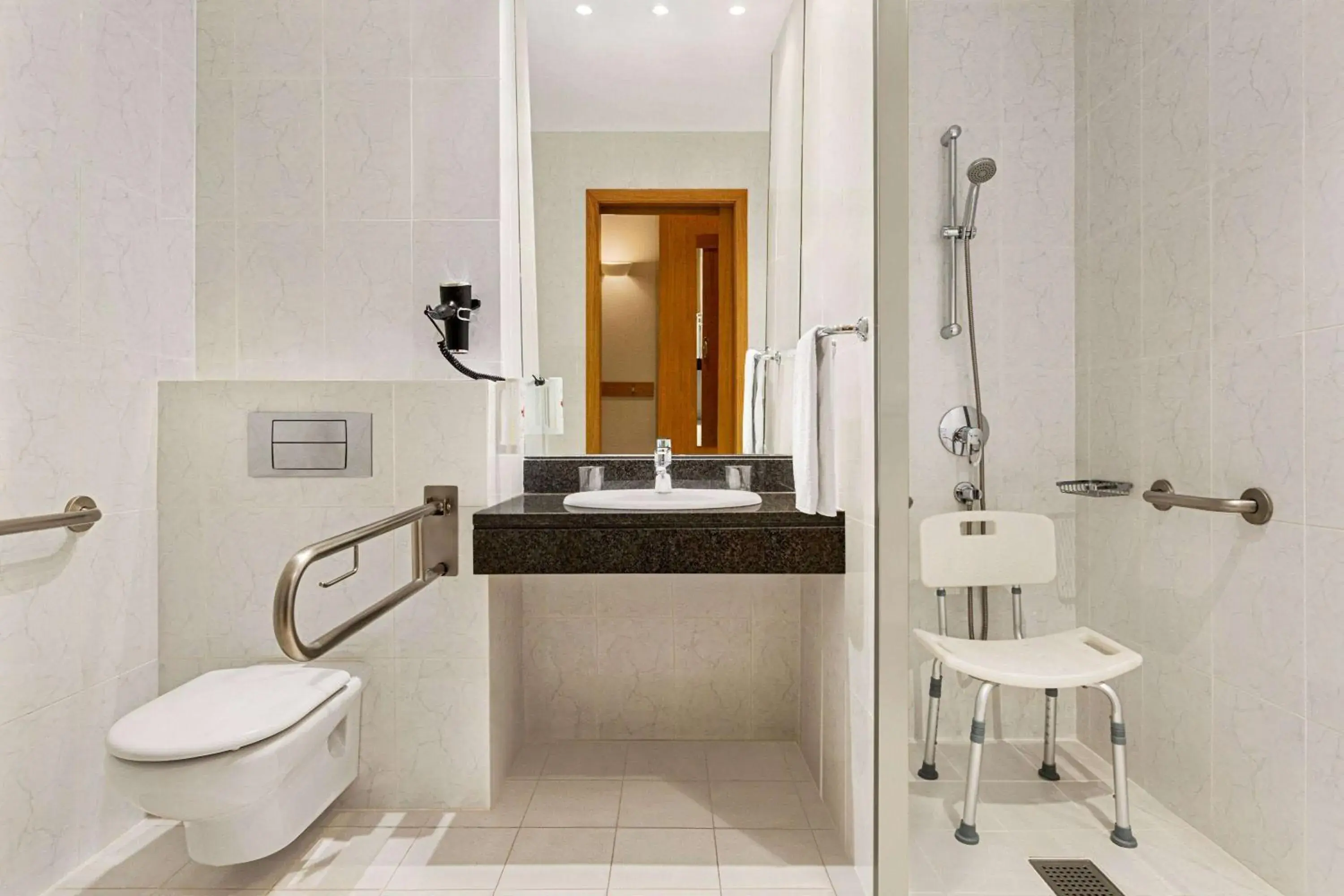 Shower, Bathroom in Ramada by Wyndham Madrid Tres Cantos