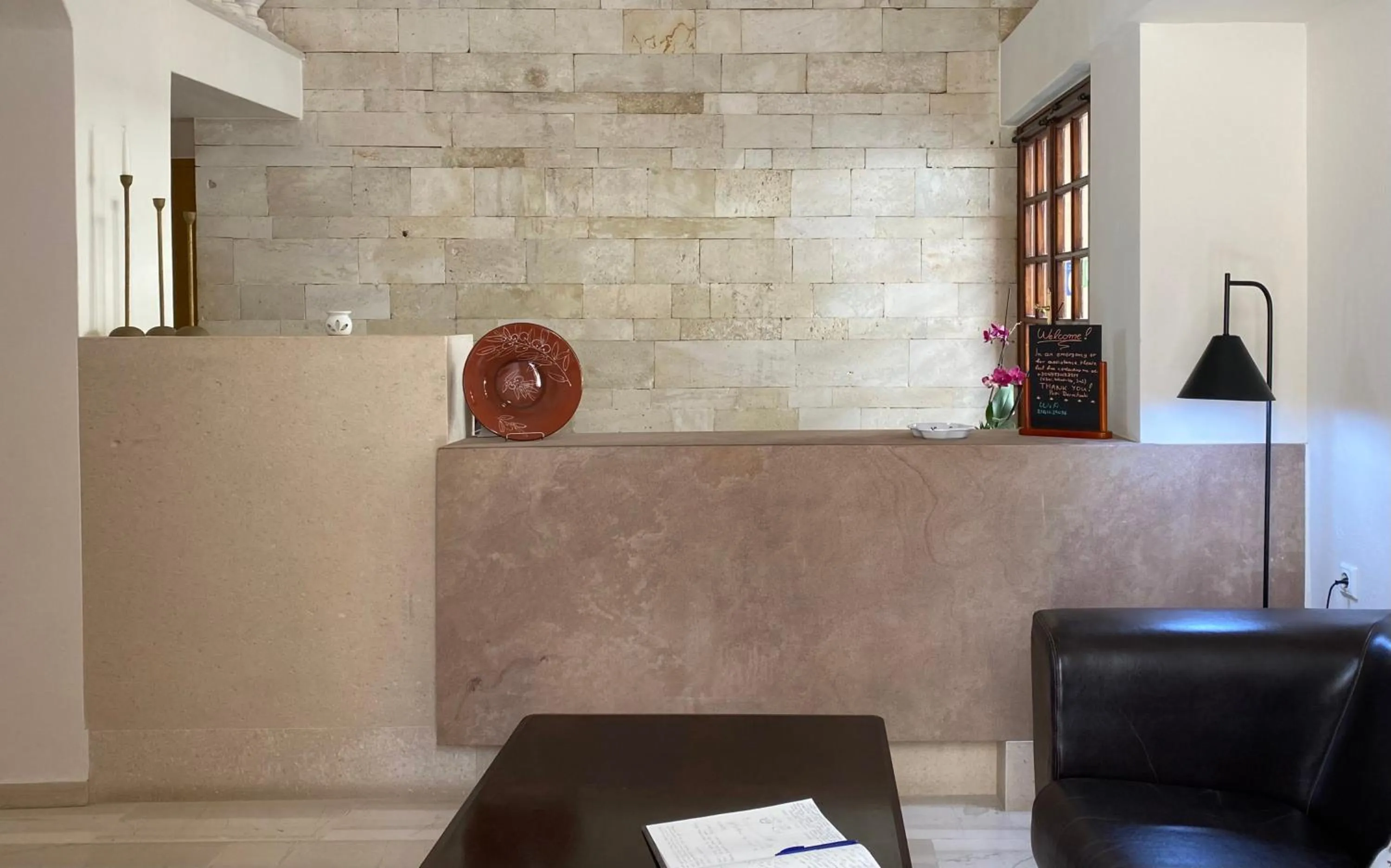 Lobby or reception in Palazzo Arhontiko Apartments