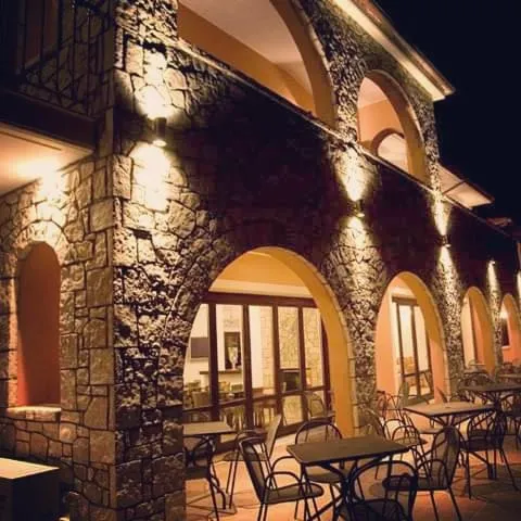 Patio in Vytina Mountain View Hotel