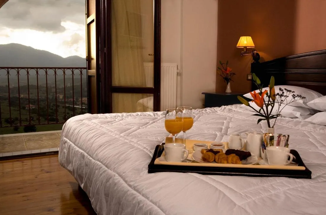 Bed in Vytina Mountain View Hotel