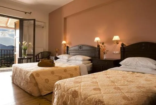 Bed in Vytina Mountain View Hotel