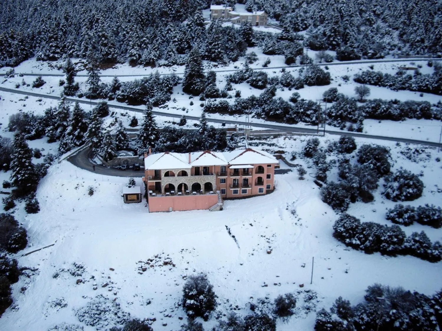 Property building in Vytina Mountain View Hotel