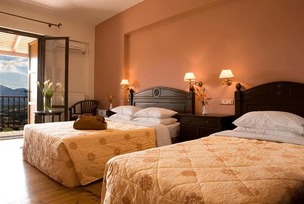 Bed in Vytina Mountain View Hotel