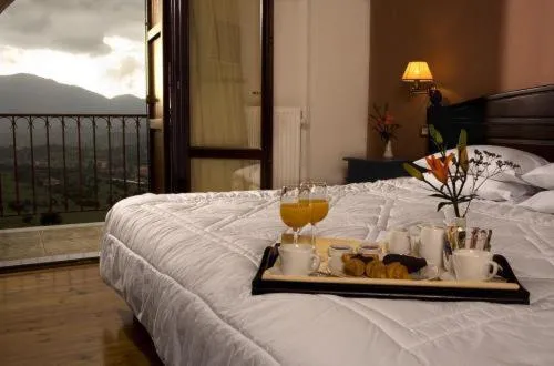 Bed in Vytina Mountain View Hotel