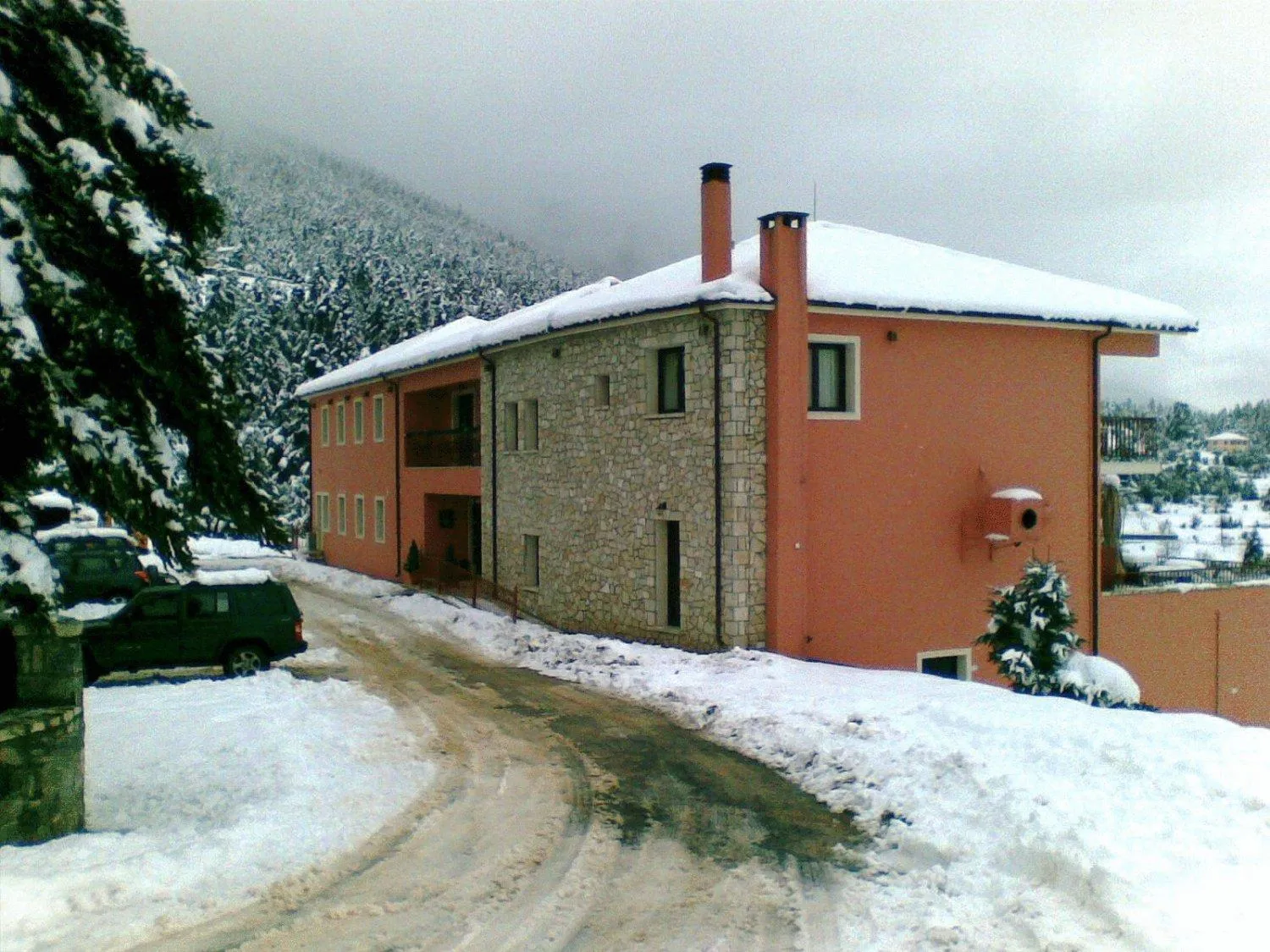Facade/entrance in Vytina Mountain View Hotel