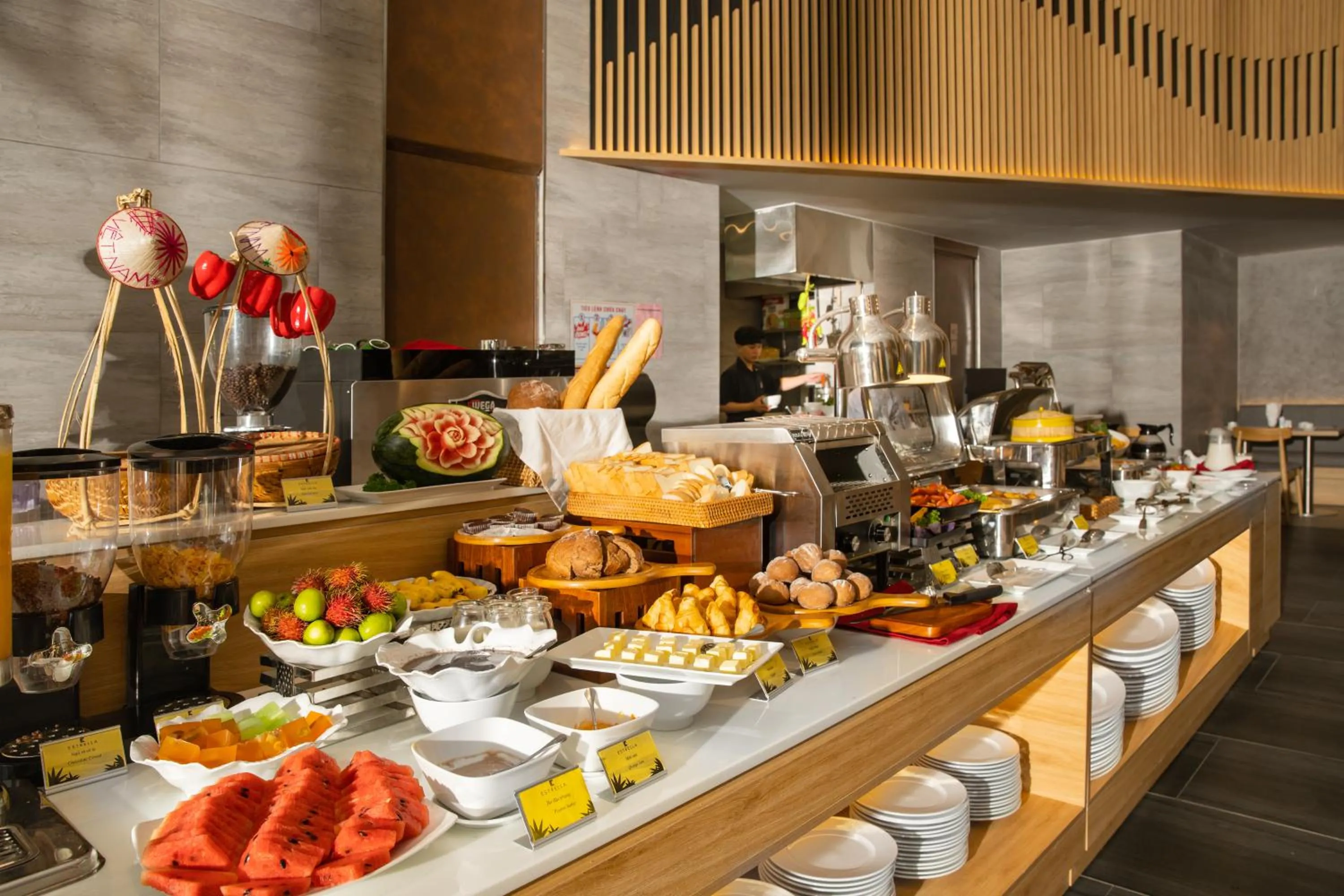 Buffet breakfast in Estrella Boutique Hotel