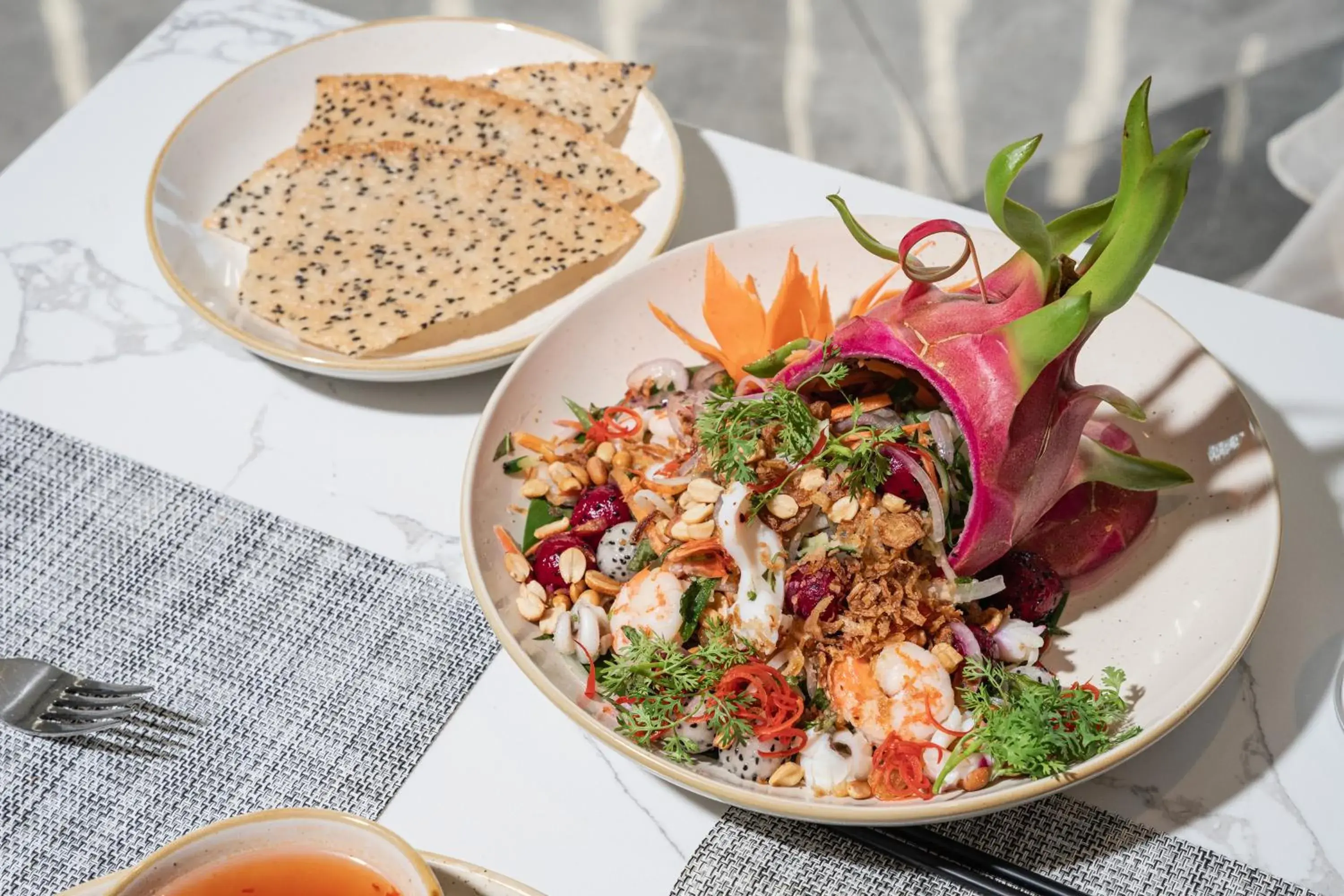 Food close-up in Mandala Cham Bay Mui Ne Food close-up in Mandala Cham Bay Mui Ne