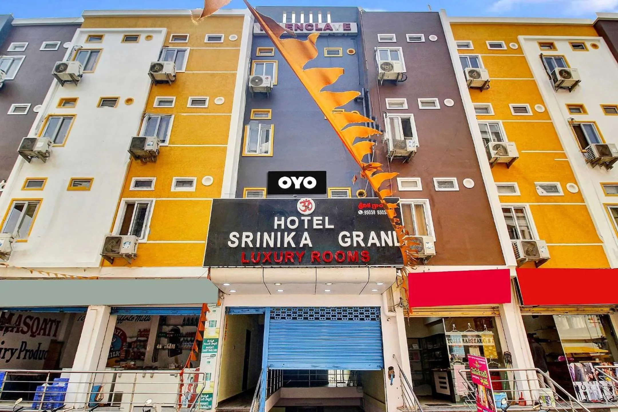 Facade/entrance in Hotel O Srinika Grand NEAR Shamshabad Airport