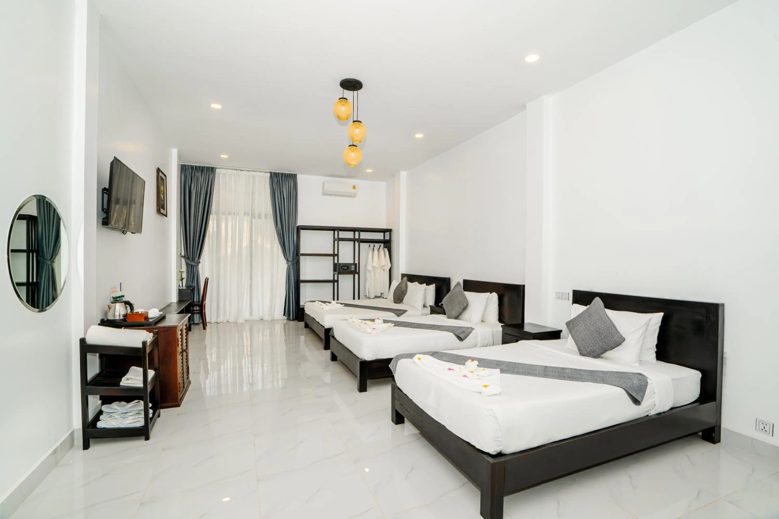 Bed in Angkor Tempora Boutique