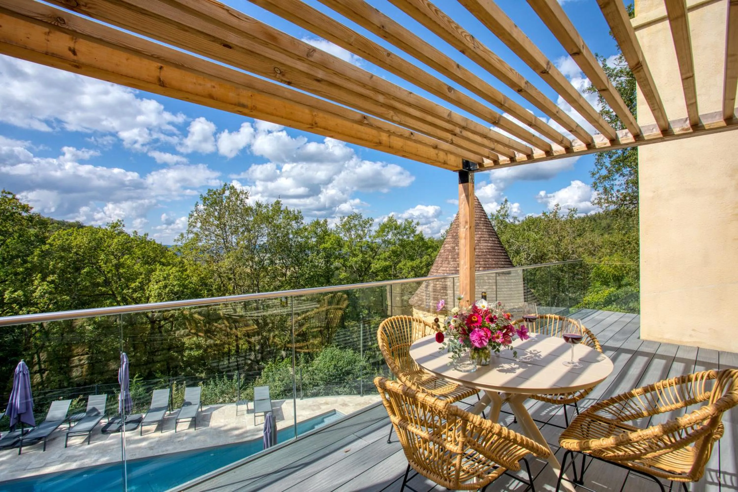 Balcony/Terrace in La Perle de Domme