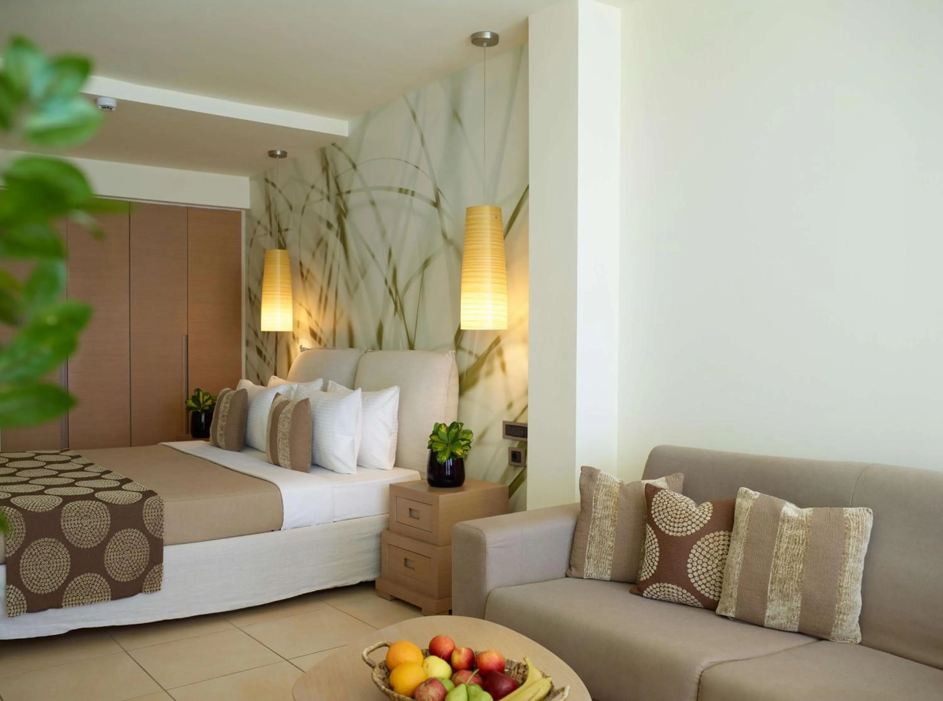 Bed in The Ixian Grand & All Suites - Adults Only Hotel