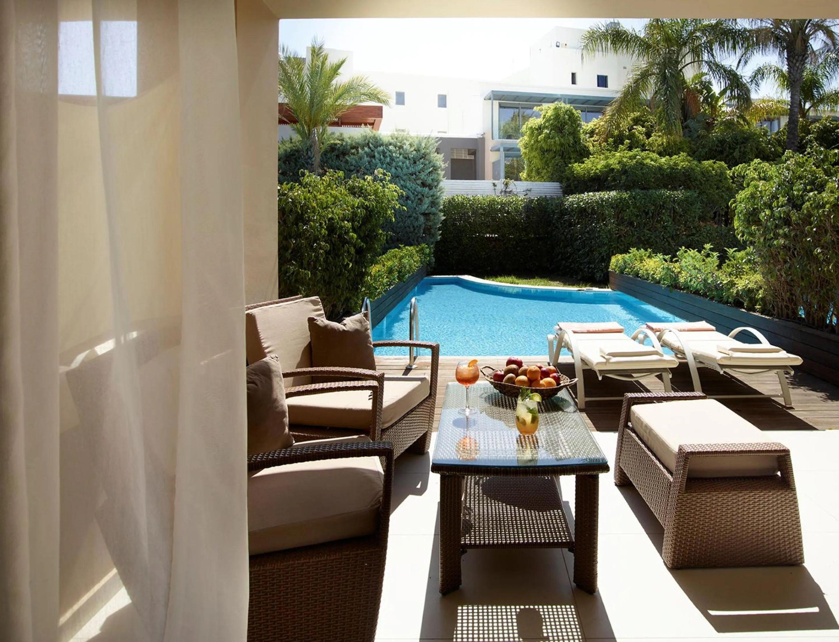 Patio in The Ixian Grand & All Suites - Adults Only Hotel