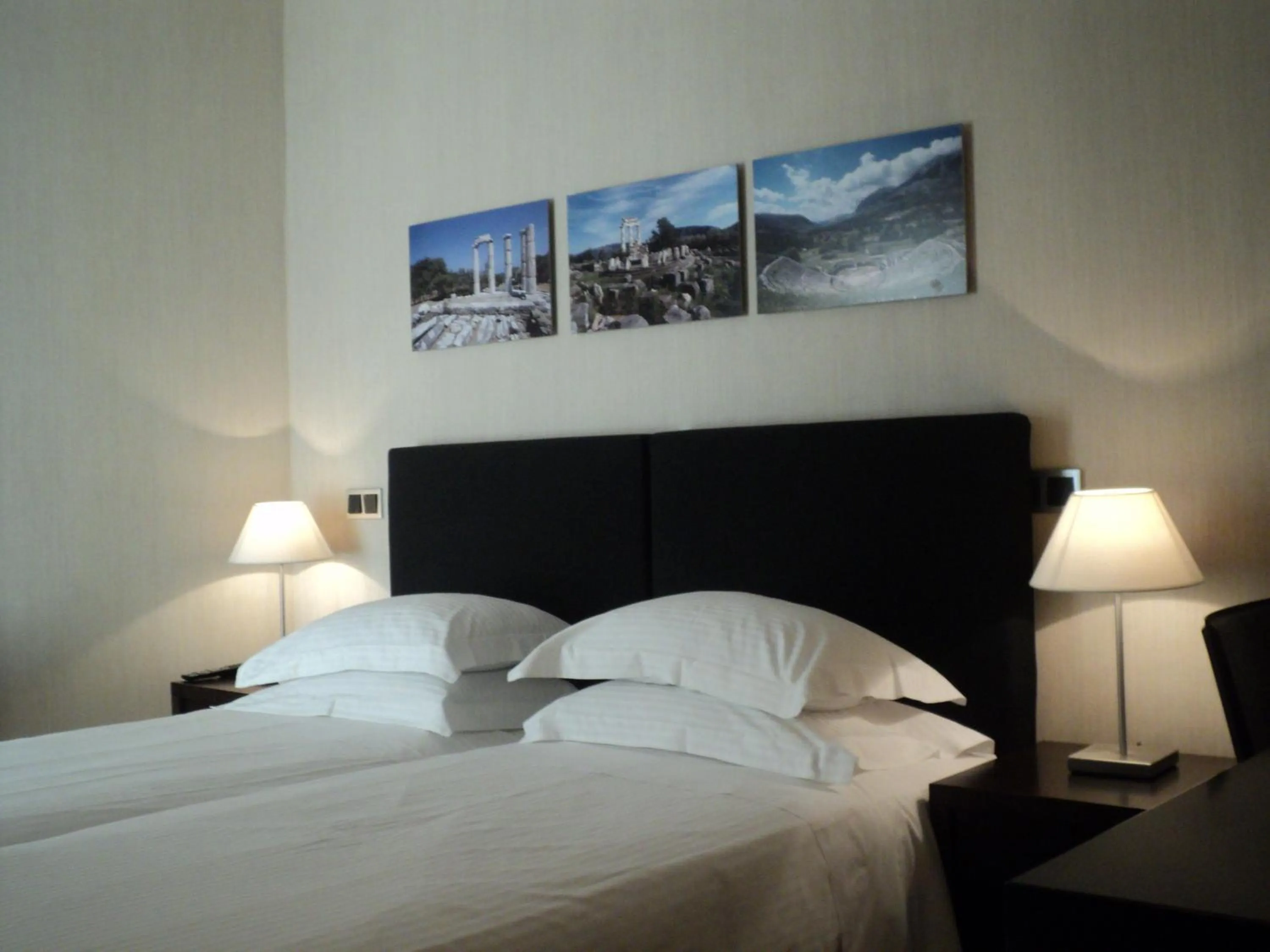 Bed in The Athens Gate Hotel