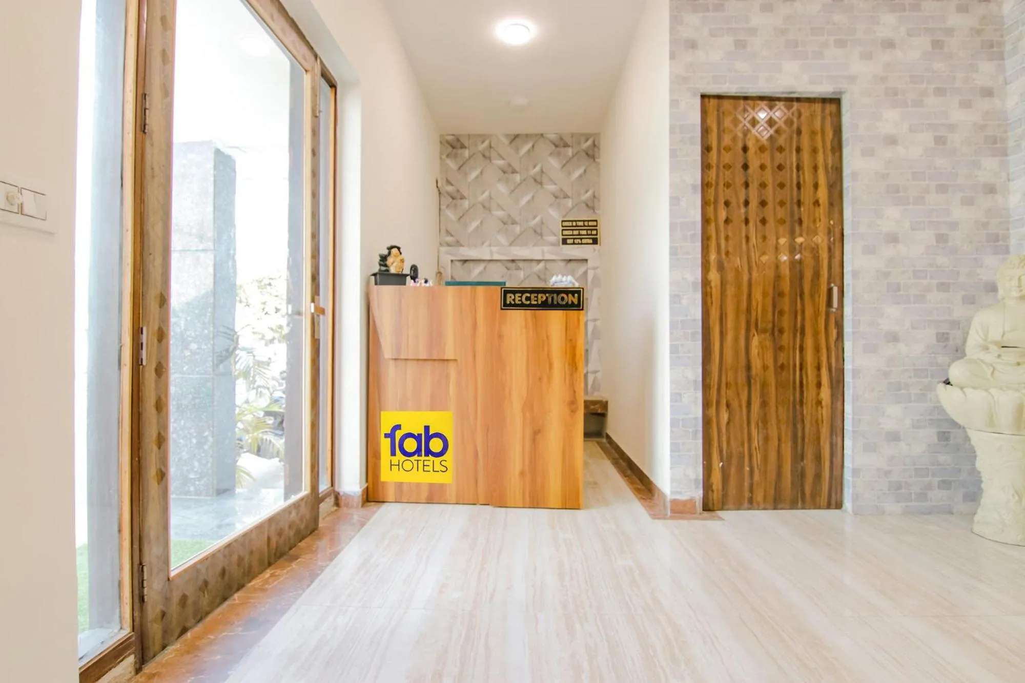 Lobby or reception in FabHotel Sky Lark Farm