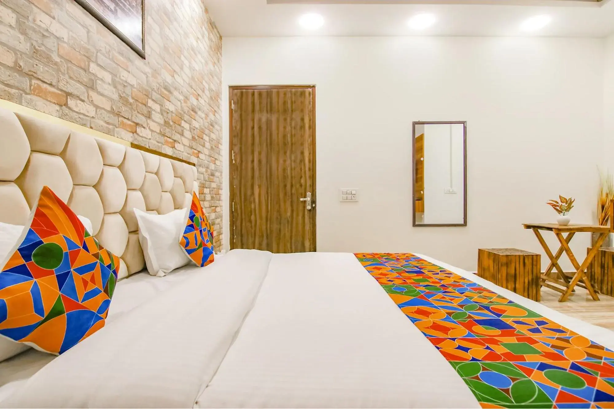 Bed in FabHotel Sky Lark Farm Bed in FabHotel Sky Lark Farm
