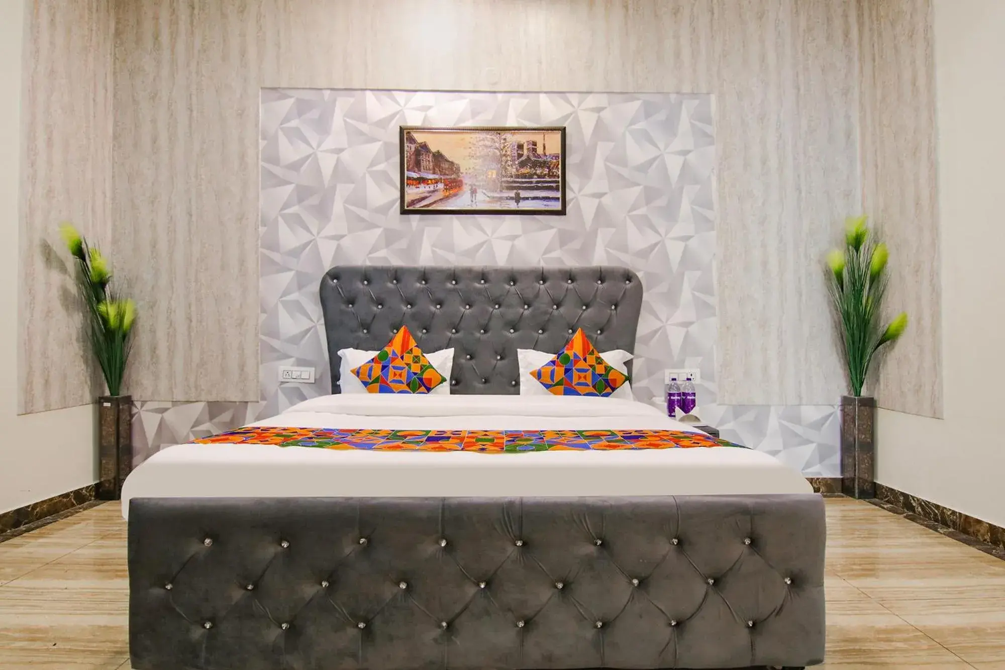 Bed in FabHotel Sky Lark Farm Bed in FabHotel Sky Lark Farm