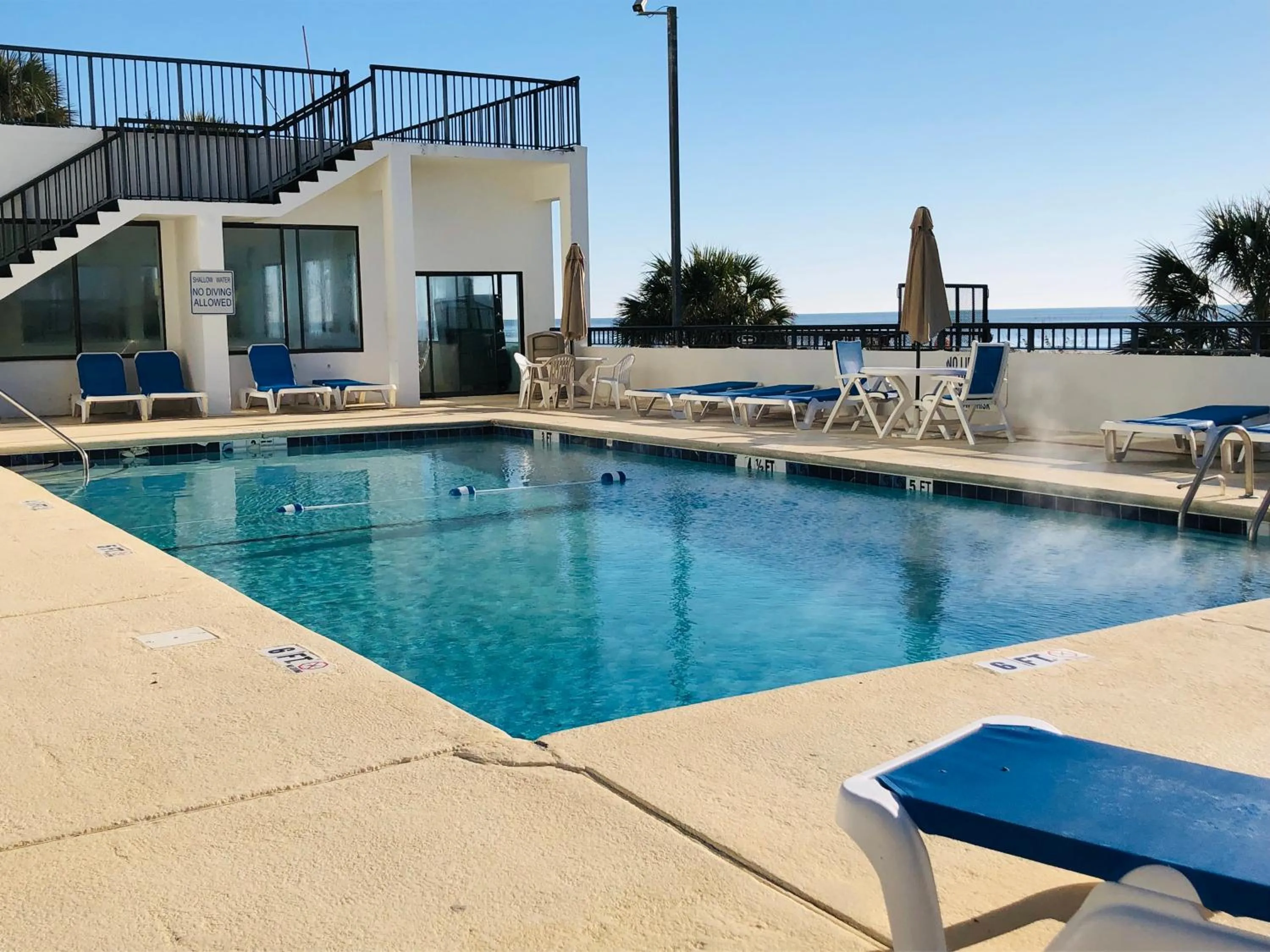 Pool view in Pristine Condo Glorious Ocean View HS 11th Floor