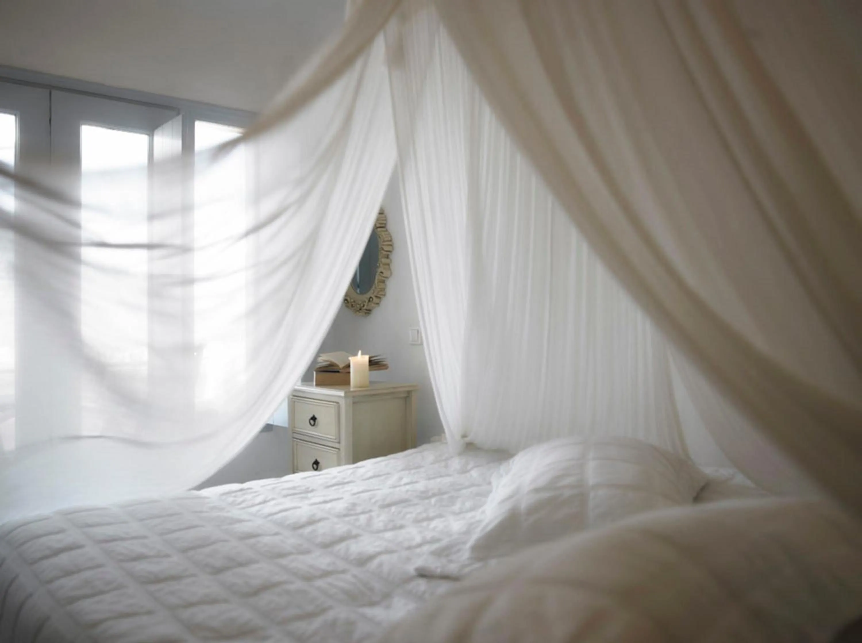 Bed in Suites of the Gods Cave Spa Hotel