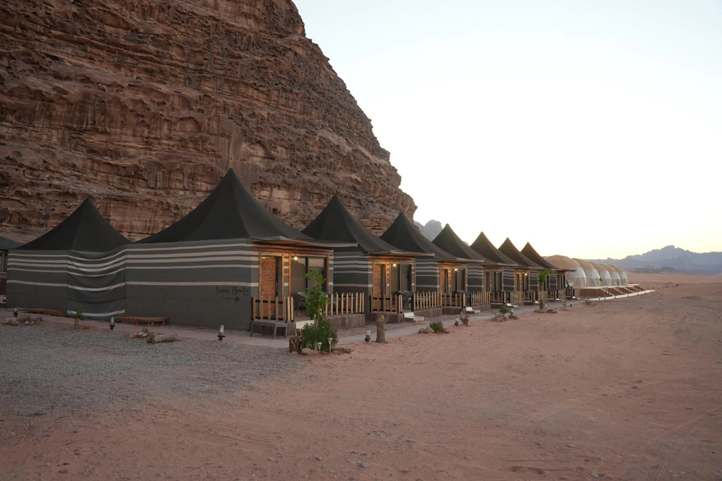 Natural landscape in Shaheen Camp Wadi rum