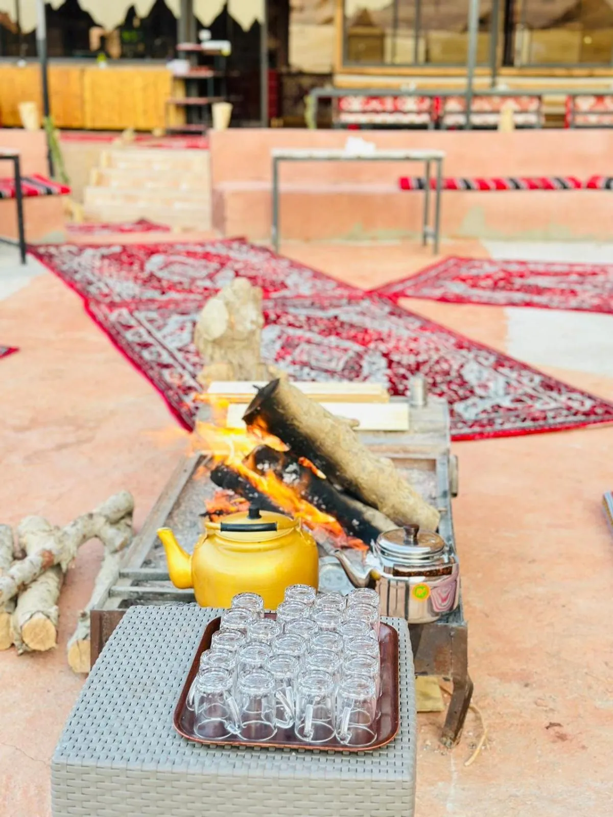 Food and drinks in Shaheen Camp Wadi rum