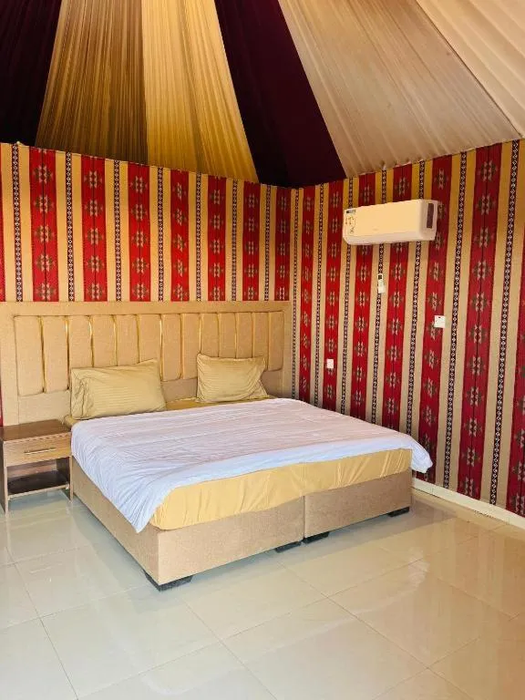 Bed in Shaheen Camp Wadi rum