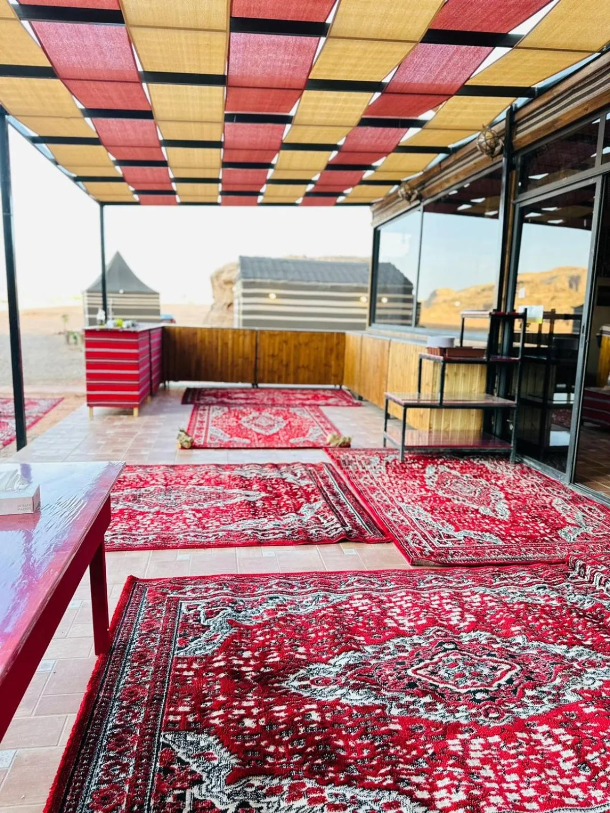Restaurant/places to eat, Bed in Shaheen Camp Wadi rum