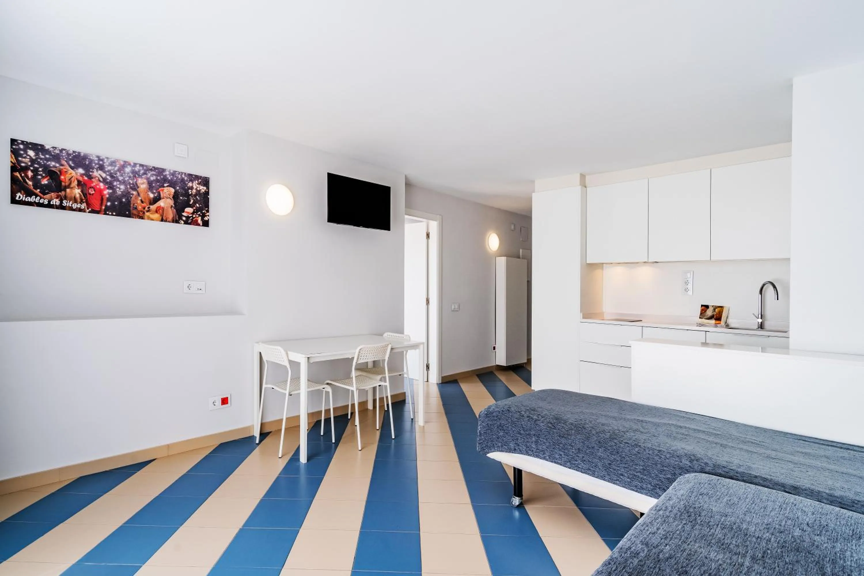 Living room, Bed in Apartamentos Sunway Amapola