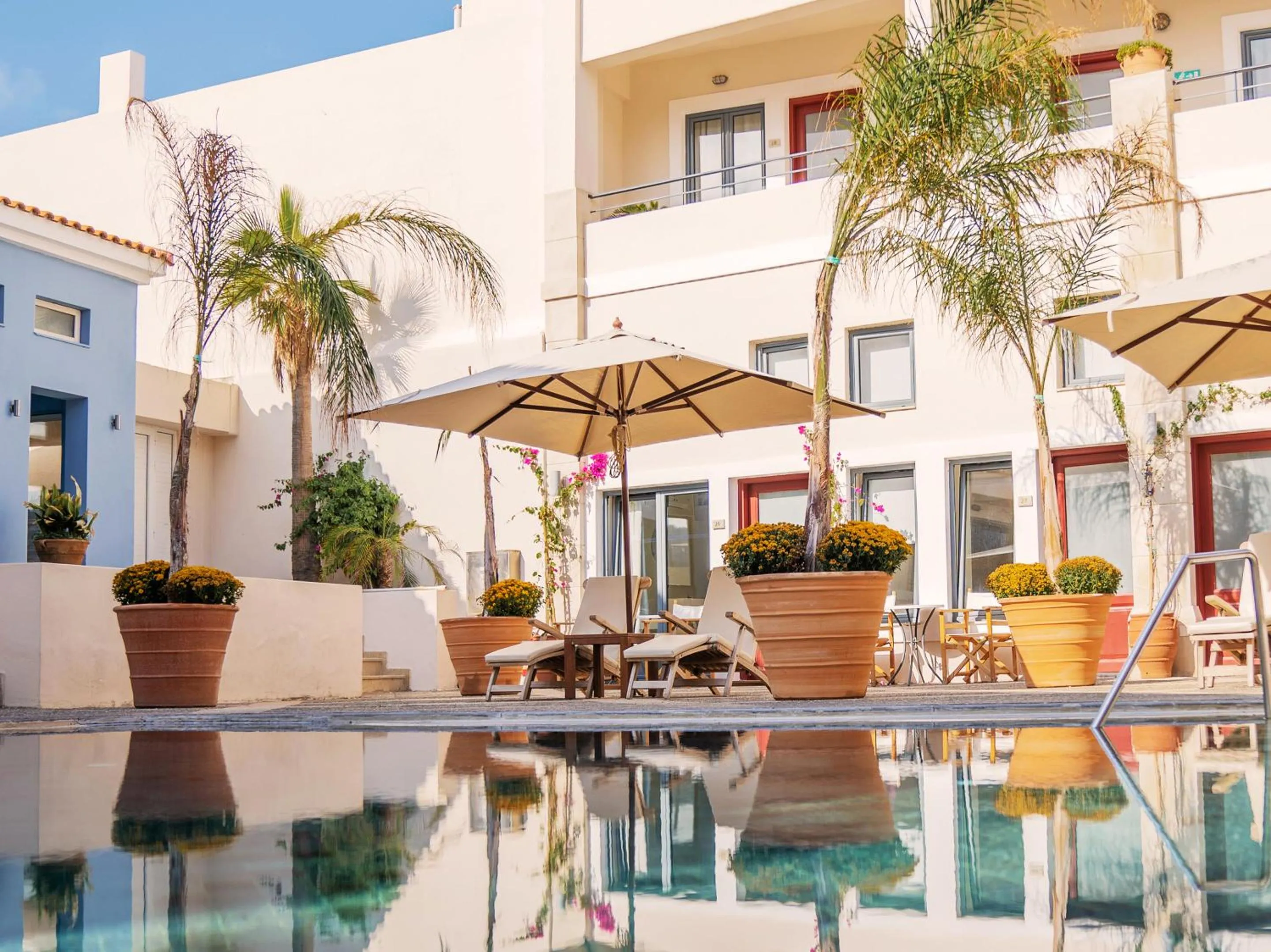 Swimming pool in Grecotel Plaza Beach House