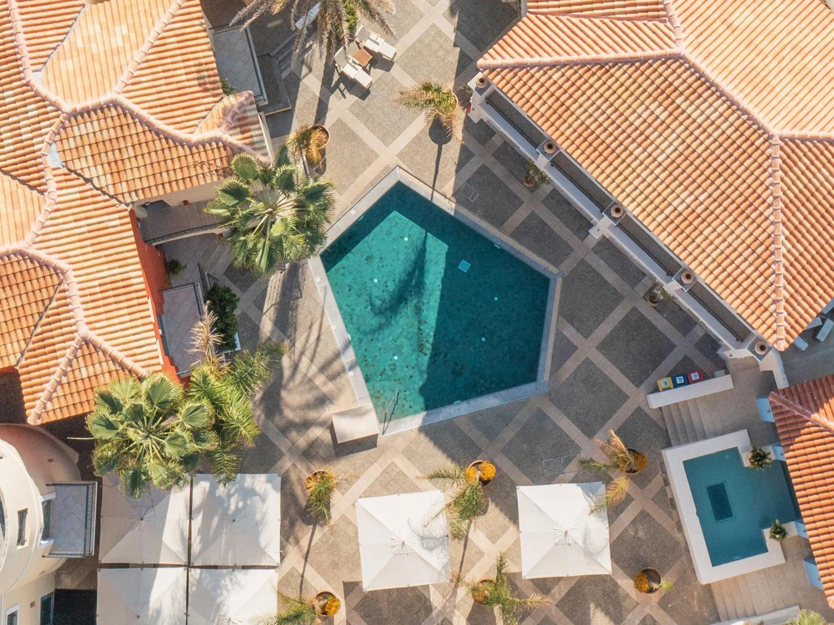 Bird's eye view in Grecotel Plaza Beach House