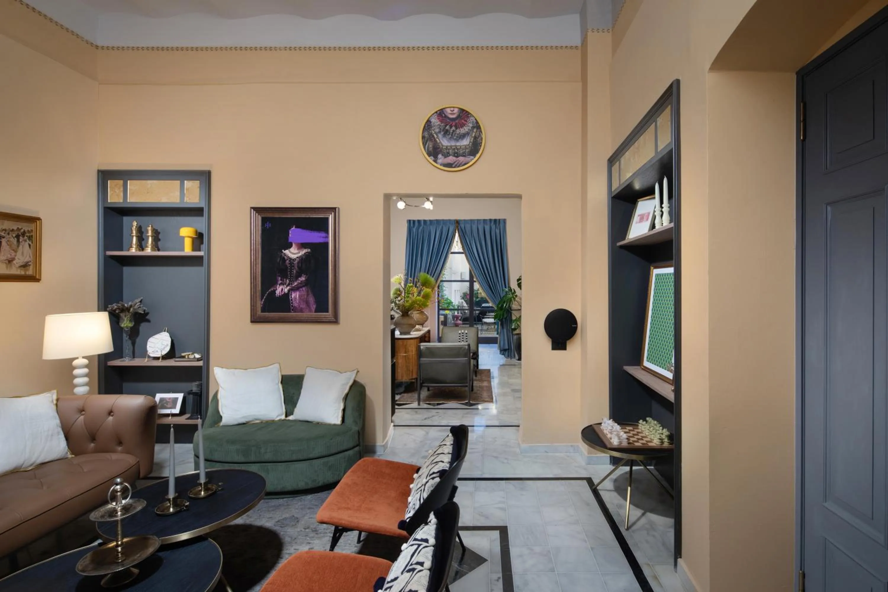 Seating area in Rephael House Boutique Hotel