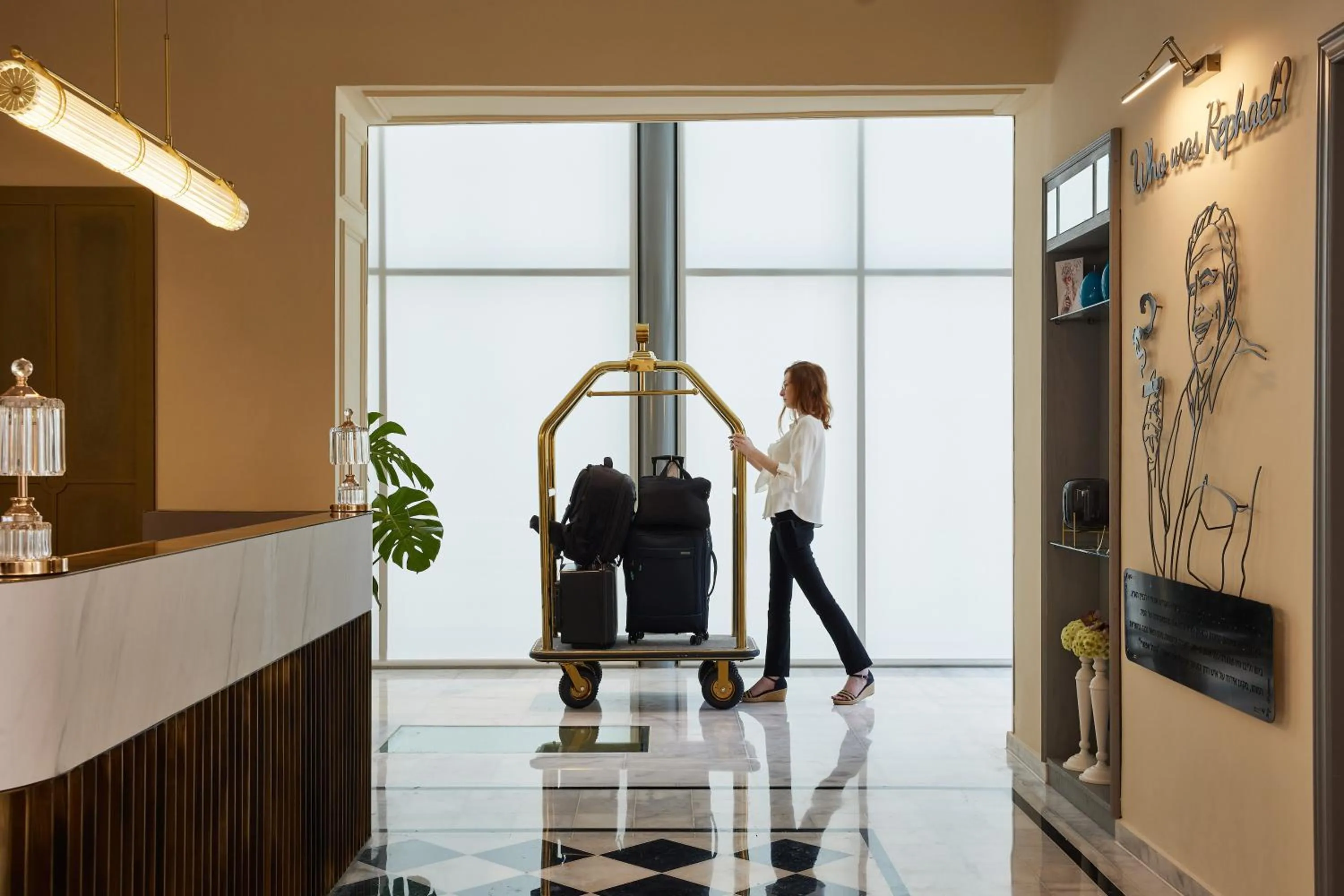 Lobby or reception in Rephael House Boutique Hotel