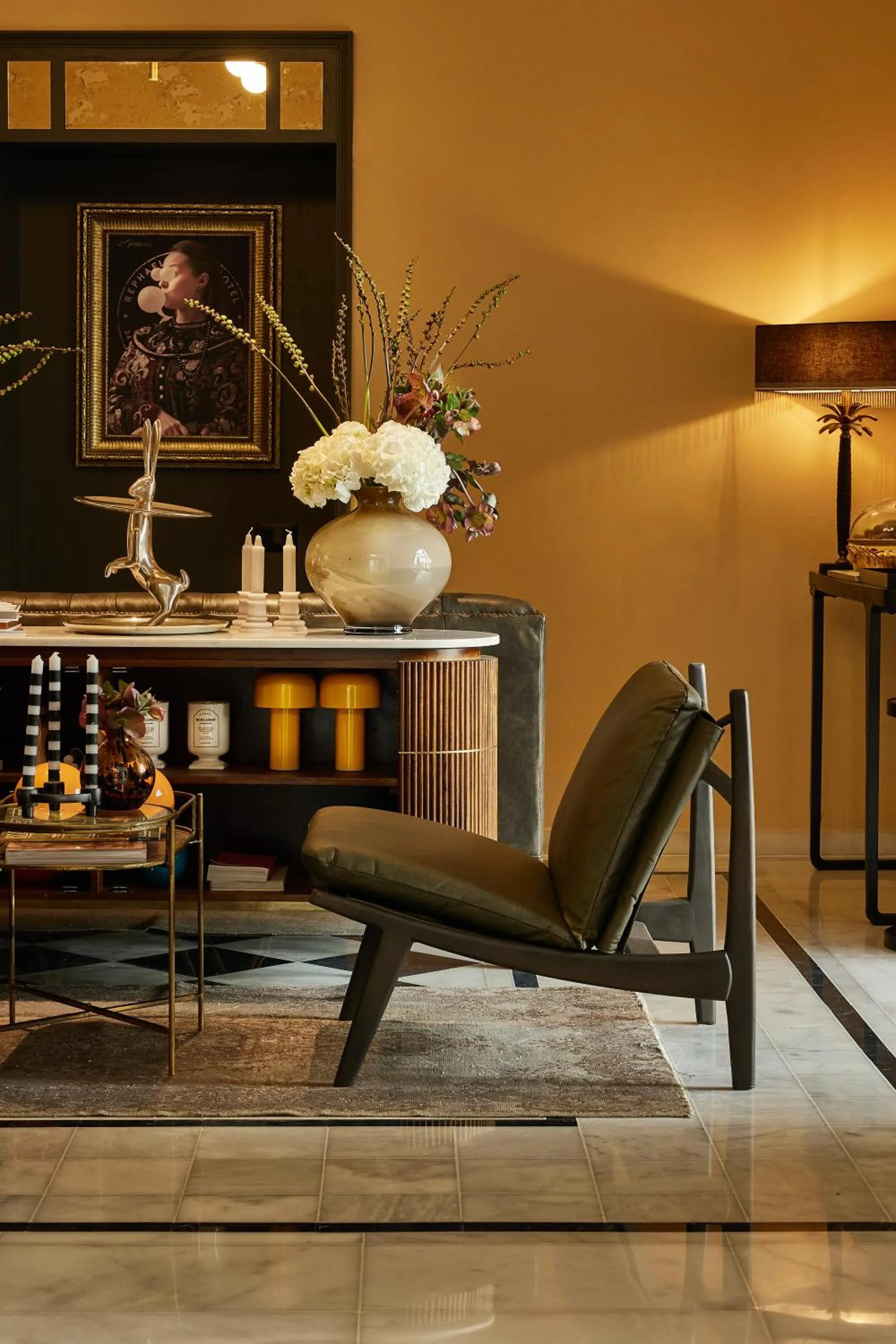 Seating area in Rephael House Boutique Hotel