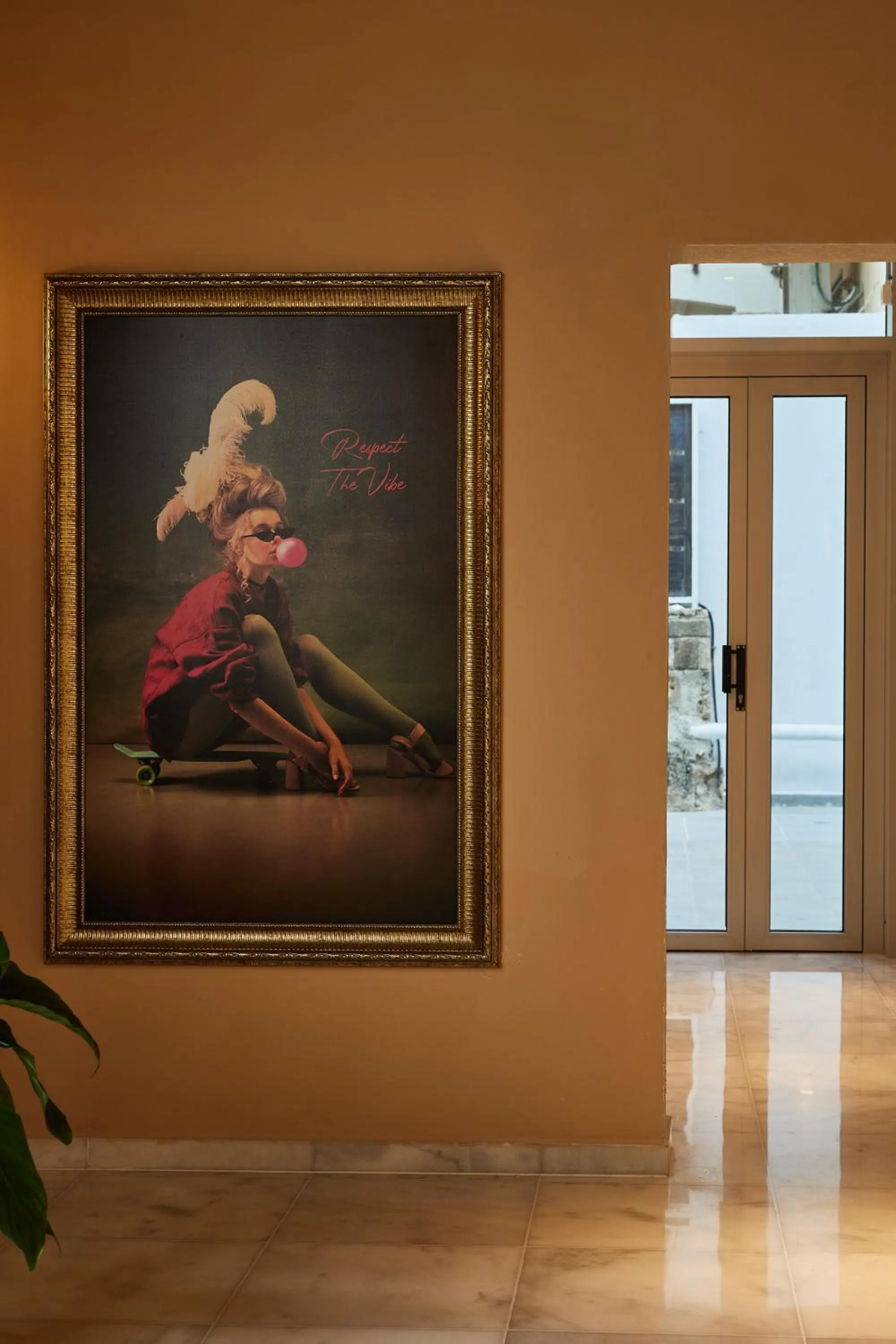 Decorative detail in Rephael House Boutique Hotel