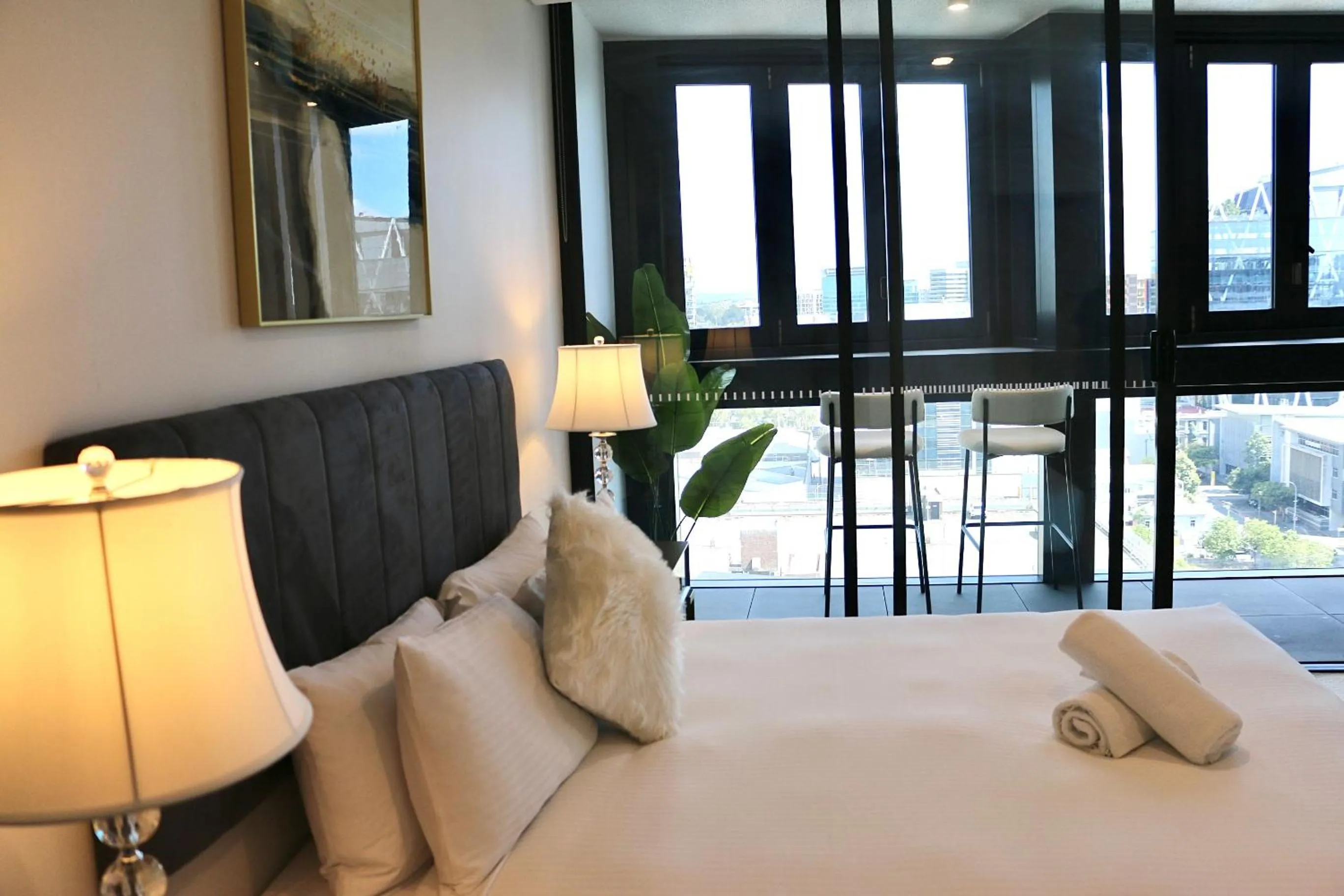 Bed in Kooii Apartments