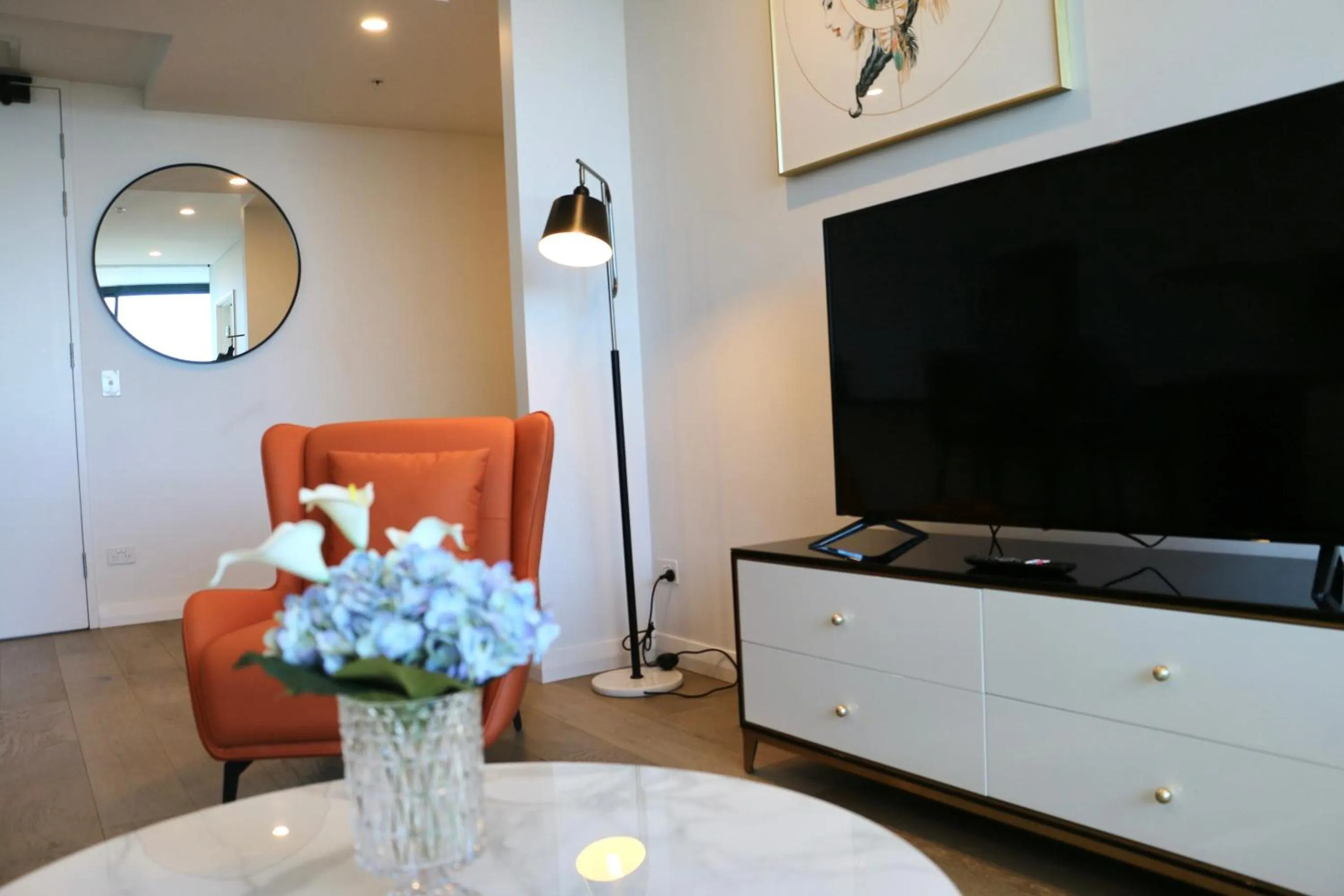 Living room in Kooii Apartments