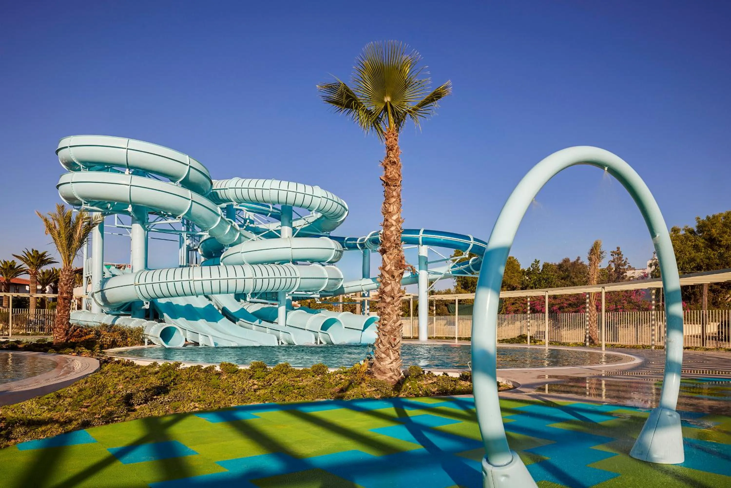 Aqua park in Aquila Rithymna Beach