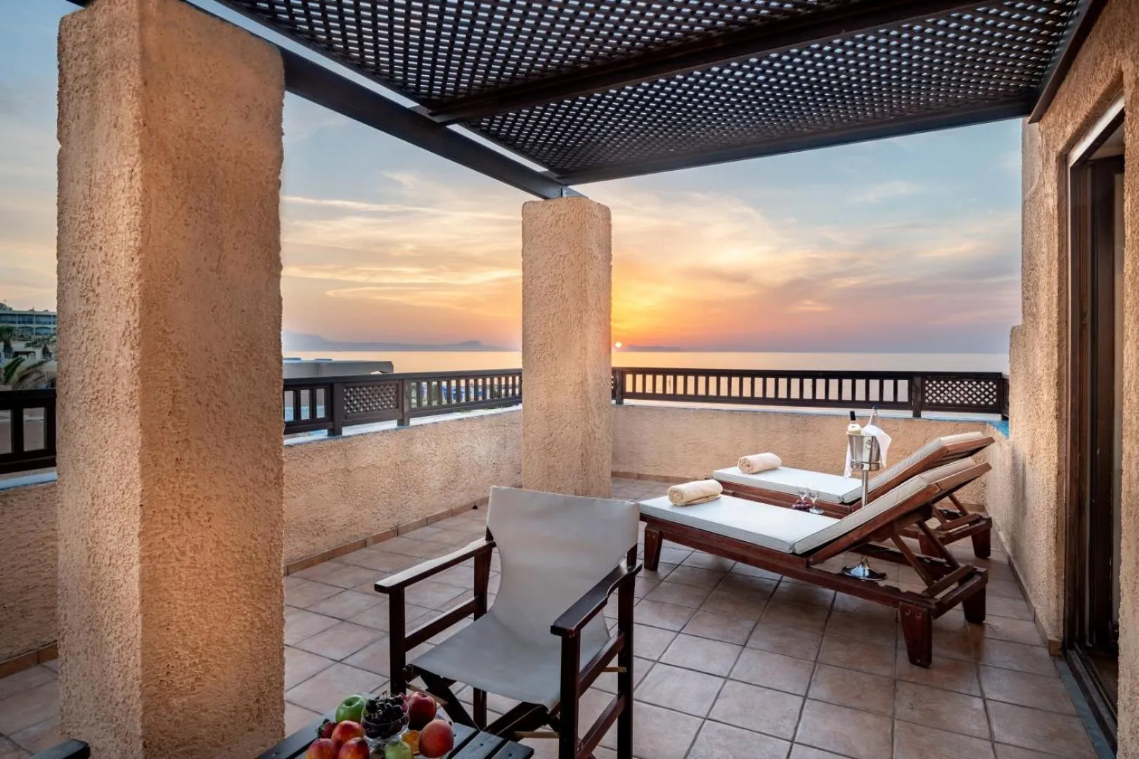 Balcony/Terrace in Aquila Rithymna Beach
