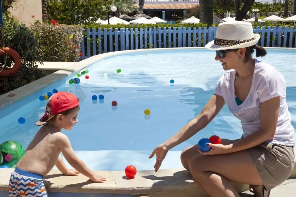 Children play ground in Aquila Rithymna Beach