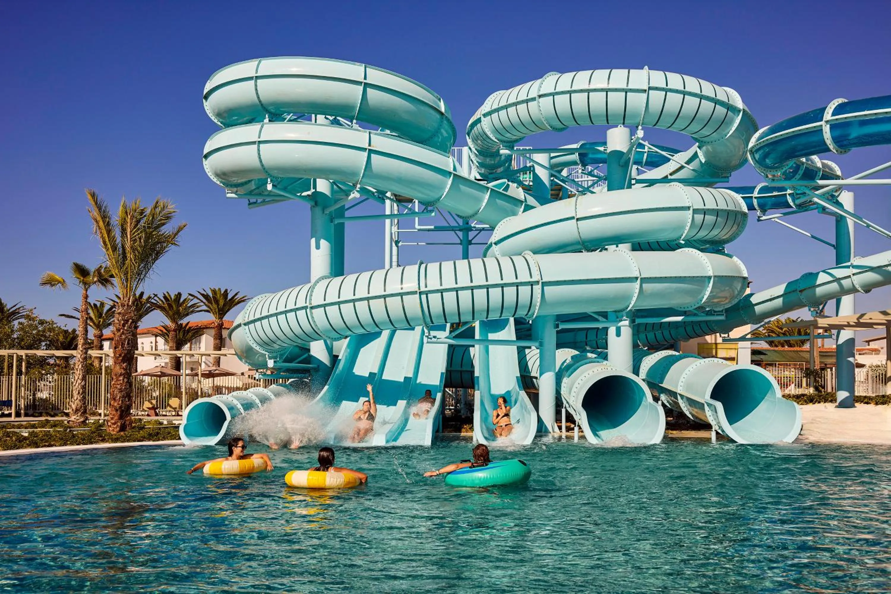 Aqua park in Aquila Rithymna Beach