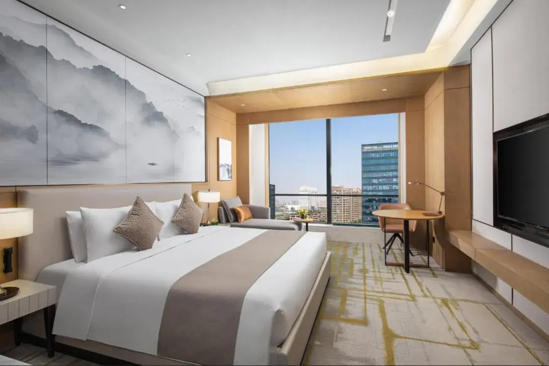 Bed in Metropark Hotel Hongqiao Shanghai Bed in Metropark Hotel Hongqiao Shanghai