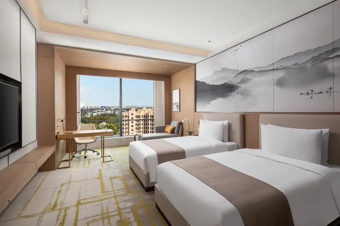 Bed in Metropark Hotel Hongqiao Shanghai Bed in Metropark Hotel Hongqiao Shanghai